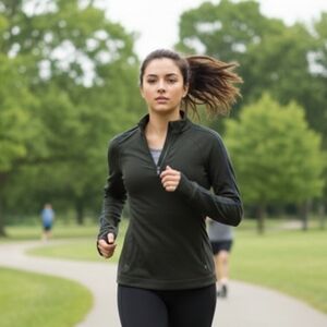 Sweaty Betty green warmup running jacket XS